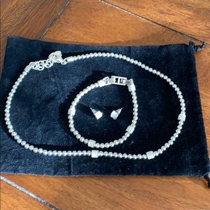 Brighton necklace, bracelet, earrings